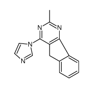 4-imidazol-1-yl-2-methyl-5H-indeno[1,2-d]pyrimidine Structure