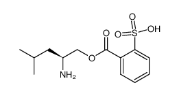 (S)-2-amino-4-methylpentyl 2-sulfobenzoate Structure