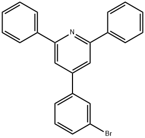 4-(3-溴苯基)-2,6-二苯基吡啶结构式