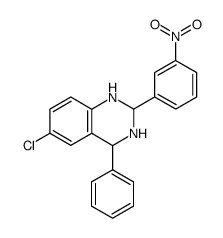 6-chloro-2-(3-nitrophenyl)-4-phenyl-1,2,3,4-tetrahydroquinazoline Structure
