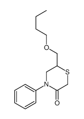 6-(butoxymethyl)-4-phenylthiomorpholin-3-one结构式