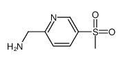 5-(甲基磺酰基)-2-吡啶甲胺结构式