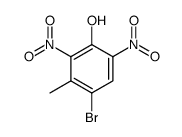 4-bromo-3-methyl-2,6-dinitro-phenol Structure