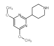 4,6-dimethoxy-2-piperidin-4-ylpyrimidine Structure