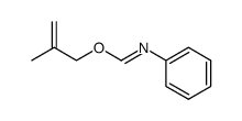 (2-Methyl-allyl)-N-phenyl-formimidat Structure