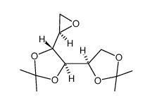 (4R,4'R,5R)-2,2,2',2'-tetramethyl-5-[(R)-oxiran-2-yl]-4,4'-bis(1,3-dioxolane)结构式