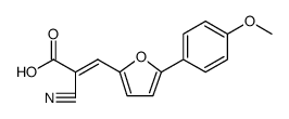 2-Propenoic acid, 2-cyano-3-[5-(4-methoxyphenyl)-2-furanyl]-, (2E) Structure