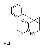 [(1S,2R)-2-ethoxycarbonyl-2-phenylcyclopropyl]methyl-methylazanium,chloride Structure