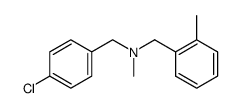 (4-chloro-benzyl)-methyl-(2-methyl-benzyl)-amine Structure