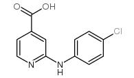2-[(4-氯苯基)氨基]异烟酸结构式