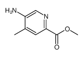 5-氨基-4-甲基吡啶-2-甲酸甲酯结构式