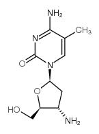 3'-Amino-2',3'-dideoxy-5-methylcytidine structure