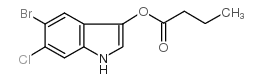 5-溴-6-氯-3-吲哚丁酸盐结构式