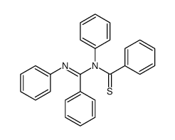 N-(C,N-diphenylcarbonimidoyl)-N-phenylbenzenecarbothioamide Structure