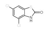 4,6-二氯-2(3H)苯并噻唑酮结构式