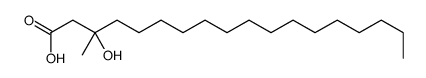 3-hydroxy-3-methyloctadecanoic acid Structure