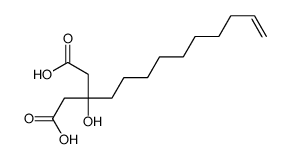 3-dec-9-enyl-3-hydroxypentanedioic acid Structure