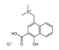 2-carboxy-1-hydroxy-4-naphthylmethyldimethylsulfonium chloride Structure