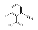 2-氰基-6-氟苯甲酸结构式