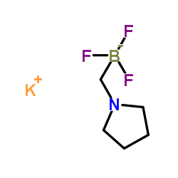 三氟[(吡咯烷-1-基)甲基]硼酸钾结构式