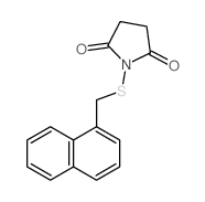 1-(naphthalen-1-ylmethylsulfanyl)pyrrolidine-2,5-dione结构式