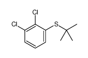 1-tert-butylsulfanyl-2,3-dichlorobenzene结构式