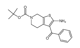 2-amino-3-benzoyl-4,7-dihydro-5H-thieno[2,3-c]pyridine-6-carboxylic acid tert-butyl ester Structure
