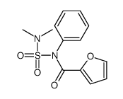 N-(dimethylsulfamoyl)-N-phenylfuran-2-carboxamide结构式