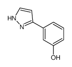 3-(1H-吡唑-3-基)苯酚结构式