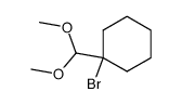 α-bromocyclohexanecarboxaldehyde dimethylacetal Structure