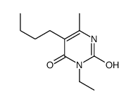 5-butyl-3-ethyl-6-methyl-1H-pyrimidine-2,4-dione结构式