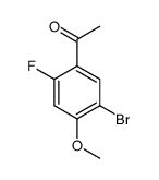 1-(5-溴-2-氟-4-甲氧基-苯基)-乙酮结构式