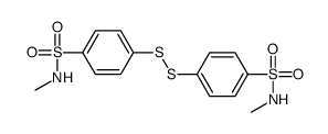 N-methyl-4-[[4-(methylsulfamoyl)phenyl]disulfanyl]benzenesulfonamide Structure