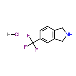 5-三氟甲基异吲哚啉盐酸盐结构式