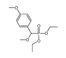 1-[diethoxyphosphoryl(methoxy)methyl]-4-methoxybenzene结构式