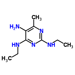 N2,N4-Diethyl-6-methyl-2,4,5-pyrimidinetriamine Structure