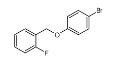 1-((4-溴苯氧基)甲基)-2-氟苯结构式