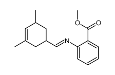 methyl 2-[[(3,5-dimethyl-3-cyclohexen-1-yl)methylene]amino]benzoate结构式