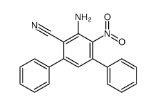 2-amino-3-nitro-4,6-diphenylbenzonitrile Structure