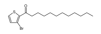 1-(3-溴噻吩-2-基)十二烷基-1-酮结构式