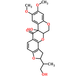 1',2'-dihydro-1'-6-dihydroxyrotenone structure
