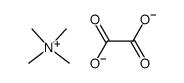 tetramethylammonium oxalate Structure