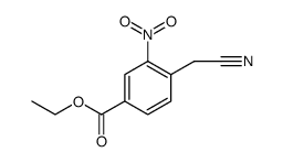 Benzoic acid, 4-(cyanomethyl)-3-nitro-, ethyl ester结构式