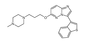 3-benzo[b]thiophen-3-yl-6-[3-(4-methyl-piperazin-1-yl)-propoxy]-imidazo[1,2-b]pyridazine Structure