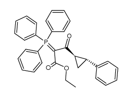 ethyl 3-(trans-2-phenylcyclopropyl)3-oxo-2-(triphenylphosphoranylidene)propanoate Structure