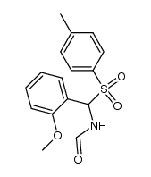 N-[2-methoxyphenyl(toluene-4-sulfonyl)methyl]formamide结构式