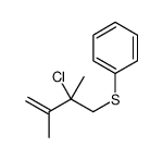 (2-chloro-2,3-dimethylbut-3-enyl)sulfanylbenzene结构式