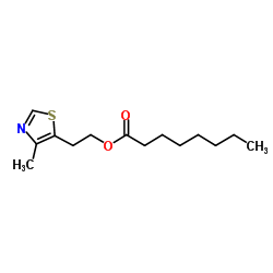 4-甲基-5-噻唑基乙醇辛酸酯结构式