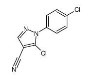 5-CHLORO-1-(4-CHLOROPHENYL)-1H-PYRAZOLE-4-CARBONITRILE Structure