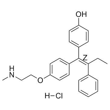 Endoxifen Z-异构体盐酸盐结构式